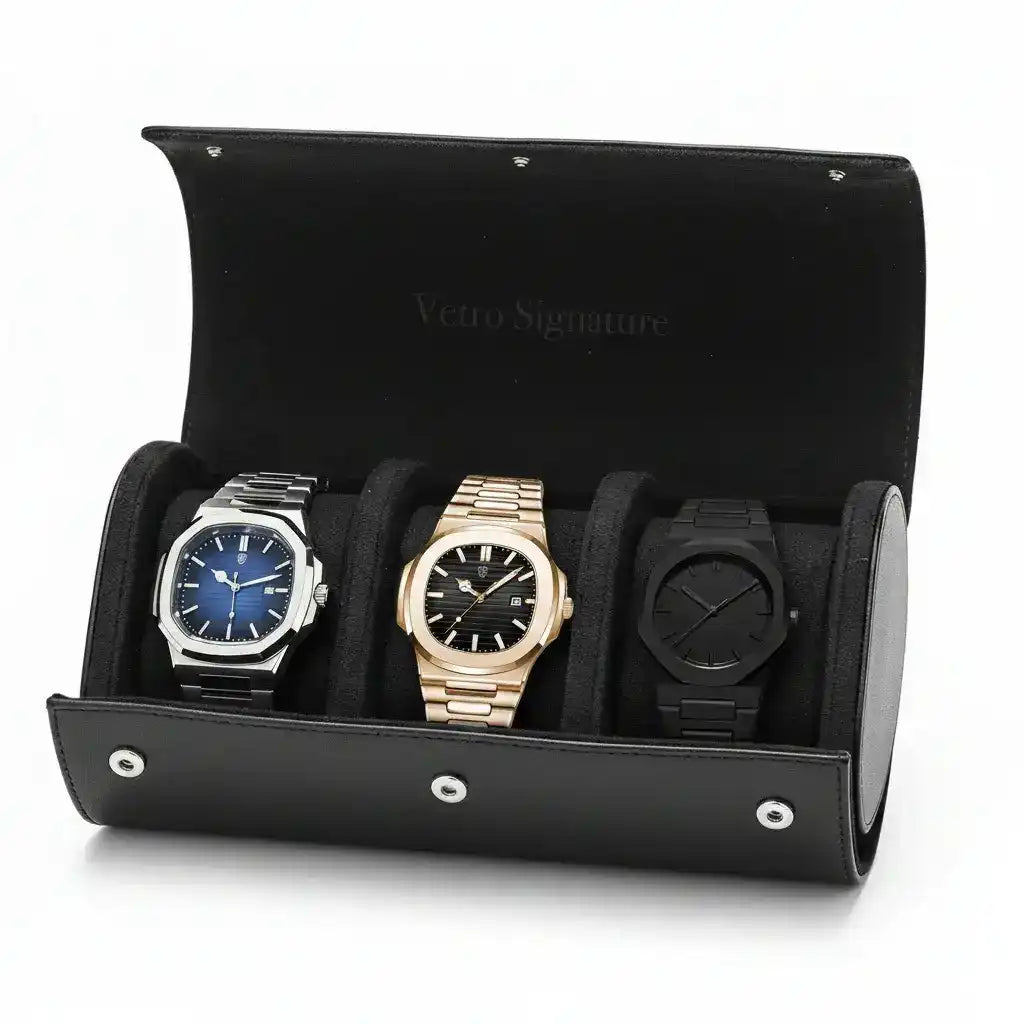 VETRO Collection – 3 Timepieces + Gift Case